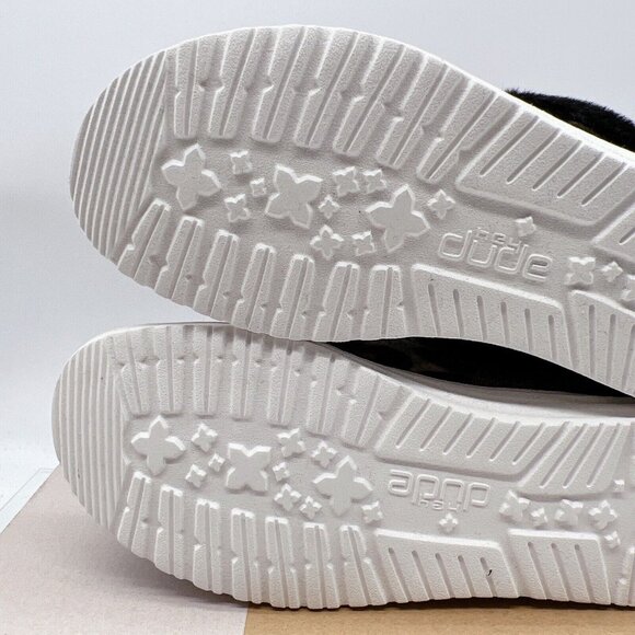 Hey Dude Britt Patchwork Java Gray Women's Comfort Shoes US / EU 36 - Faux Fur - Picture 9 of 12